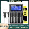 LiitokalaPD4 smart charger 18650 lithium battery 1.2V Ni-MH 3.2V iron lithium 26650 Universal