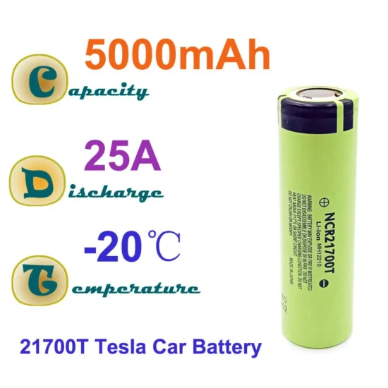 Panasonic NCR21700T lithium-ion rechargeable battery 4800mAh 3.7 V 40A high discharge