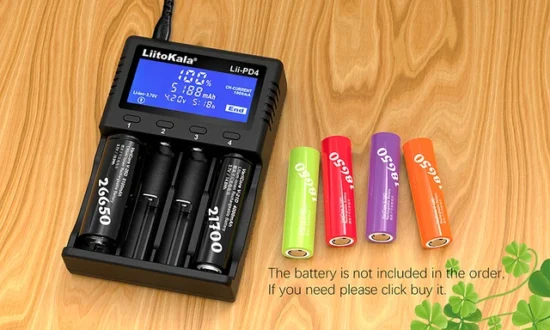 LiitokalaPD4 smart charger 18650 lithium battery 1.2V Ni-MH 3.2V iron lithium 26650 Universal