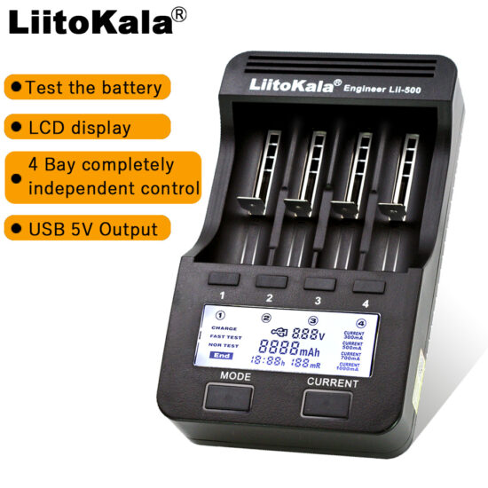 LiitokalaLii-500 Smart Charger 18650 26650
