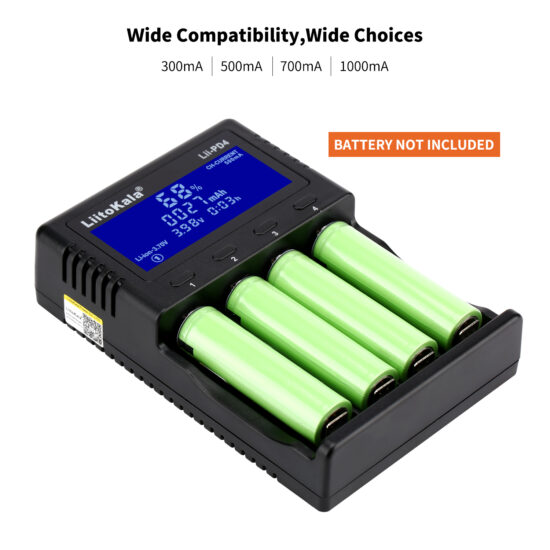 LiitokalaPD4 smart charger 18650 lithium battery 1.2V Ni-MH 3.2V iron lithium 26650 Universal
